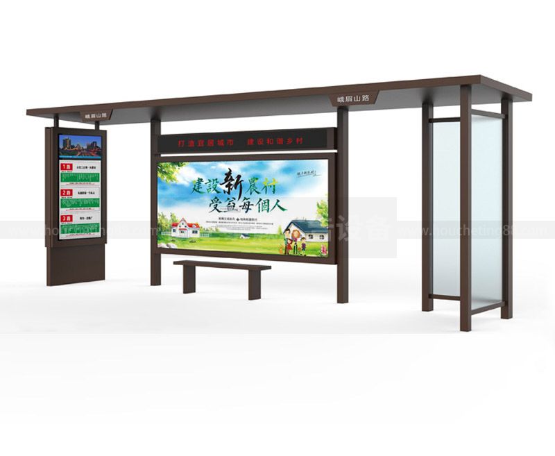 城市候車亭廣告燈箱的尺寸和材質如何選擇配圖二